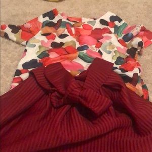 Floral Blouse and Puffy Skirt